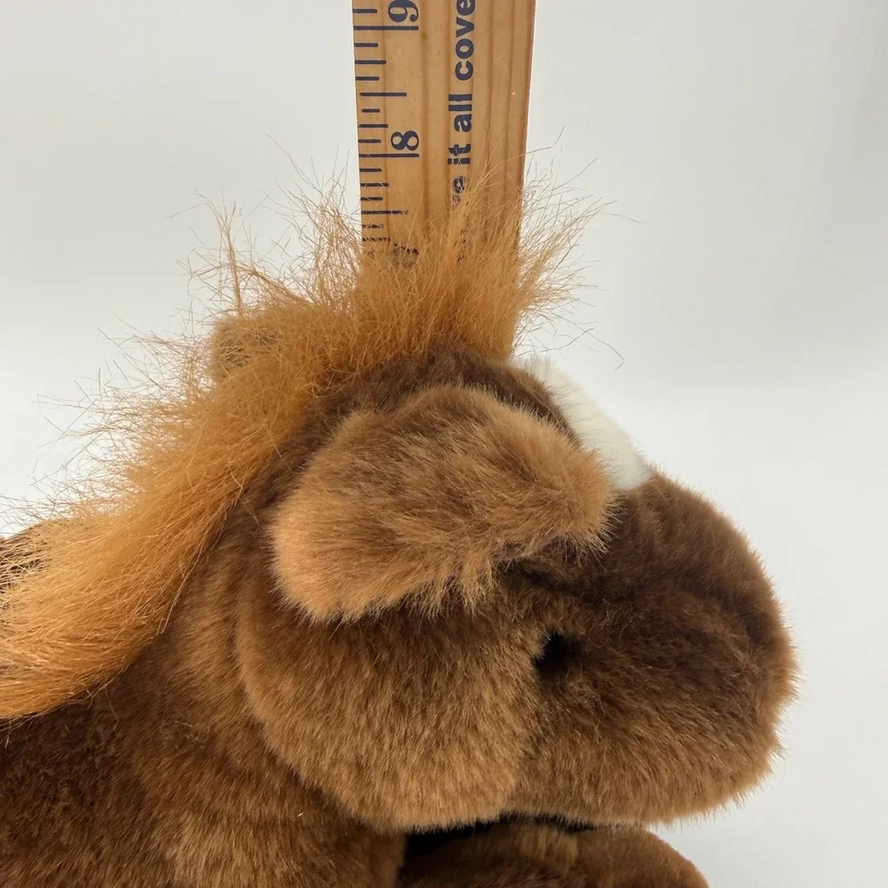 Aurora World Flopsie 12 inch Outlaw Brown Horse Stuffed Animal Plush White Blaze